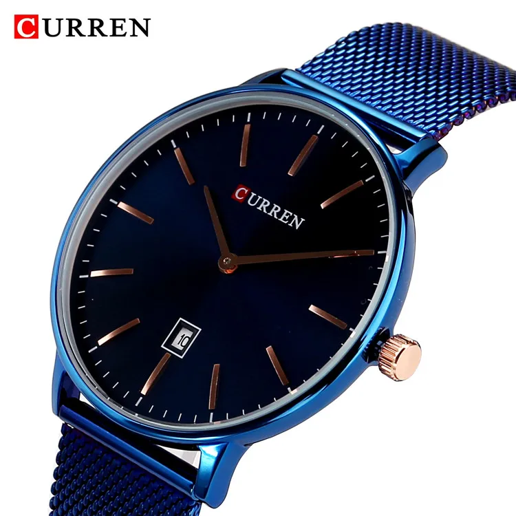 Luxury Brand CURREN 8302Quartz Watch Men's Casual Business Stainless Steel Mesh band waterproof Watch Fashion Thin Clock Male
Luxury Brand CURREN 8302Quartz Watch Men's Casual Business Stainless Steel Mesh band waterproof Watch Fashion Thin Clock Male
