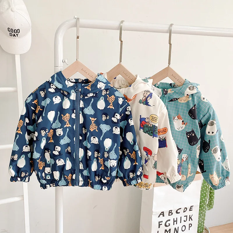 Girls Boys Baby Jackets Coats New Spring Summer Autumn Cartoon Print Casual Outerwear Fashion Kids Hooded Top Childrens Clothing
Girls Boys Baby Jackets Coats New Spring Summer Autumn Cartoon Print Casual Outerwear Fashion Kids Hooded Top Childrens Clothing