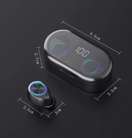 Wireless Bluetooth 5.0 Earbuds Headset in-Ear Noise Canceling Sport Earphones TWS Touch Control Waterproof Earphones charging
Wireless Bluetooth 5.0 Earbuds Headset in-Ear Noise Canceling Sport Earphones TWS Touch Control Waterproof Earphones charging