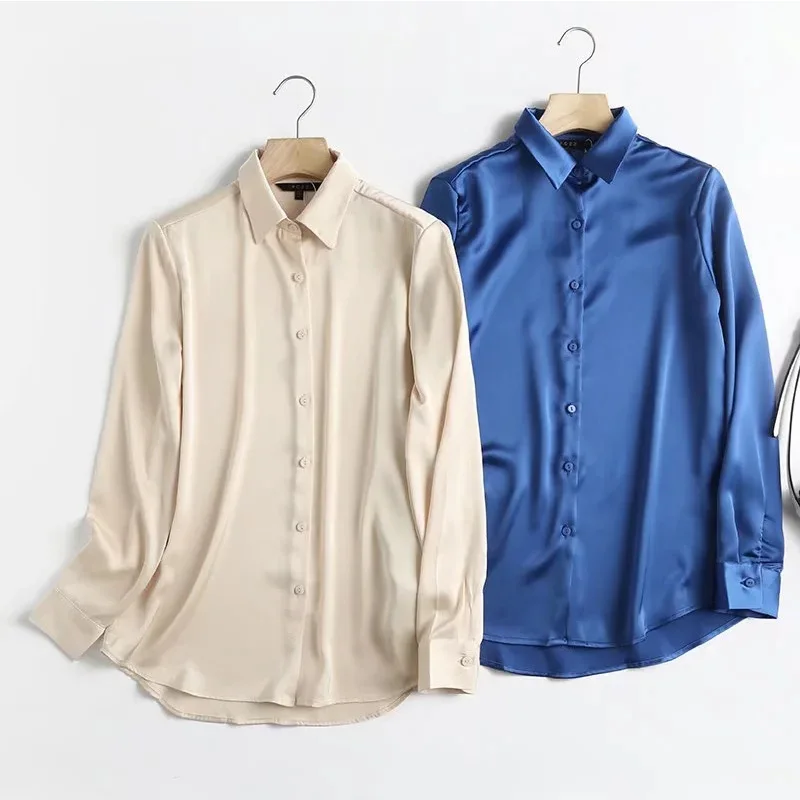 TRAF ZA ree Women Shirts New Women Retro Solid Color Fashion Blouses Fashion Button Up Shirt Summer Casual Loose Chic Blouse
TRAF ZA ree Women Shirts New Women Retro Solid Color Fashion Blouses Fashion Button Up Shirt Summer Casual Loose Chic Blouse