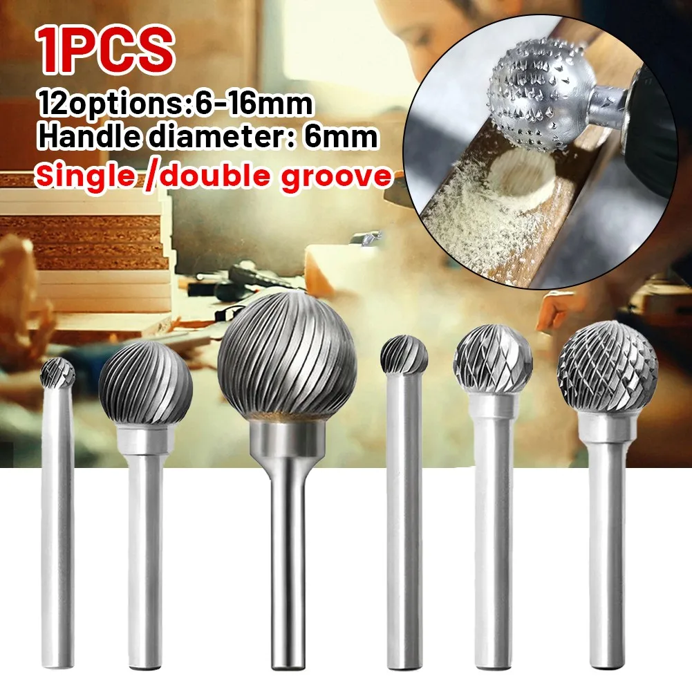 YG8Alloy 6-16mm Rotary Bit DLarge Ball Cutters Tungsten Steel Carbide Burrs For Softer Materials Milling Machine Electric Tools
YG8Alloy 6-16mm Rotary Bit DLarge Ball Cutters Tungsten Steel Carbide Burrs For Softer Materials Milling Machine Electric Tools