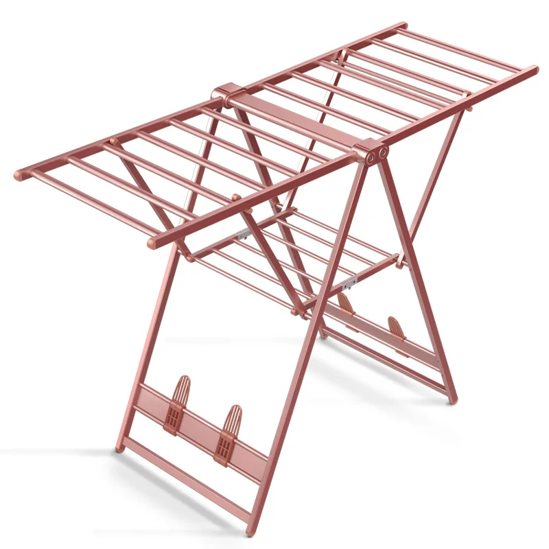 Household drying rack floor folding wing type indoor balcony aluminum drying quilt baby diaper simple cool hanger
Household drying rack floor folding wing type indoor balcony aluminum drying quilt baby diaper simple cool hanger