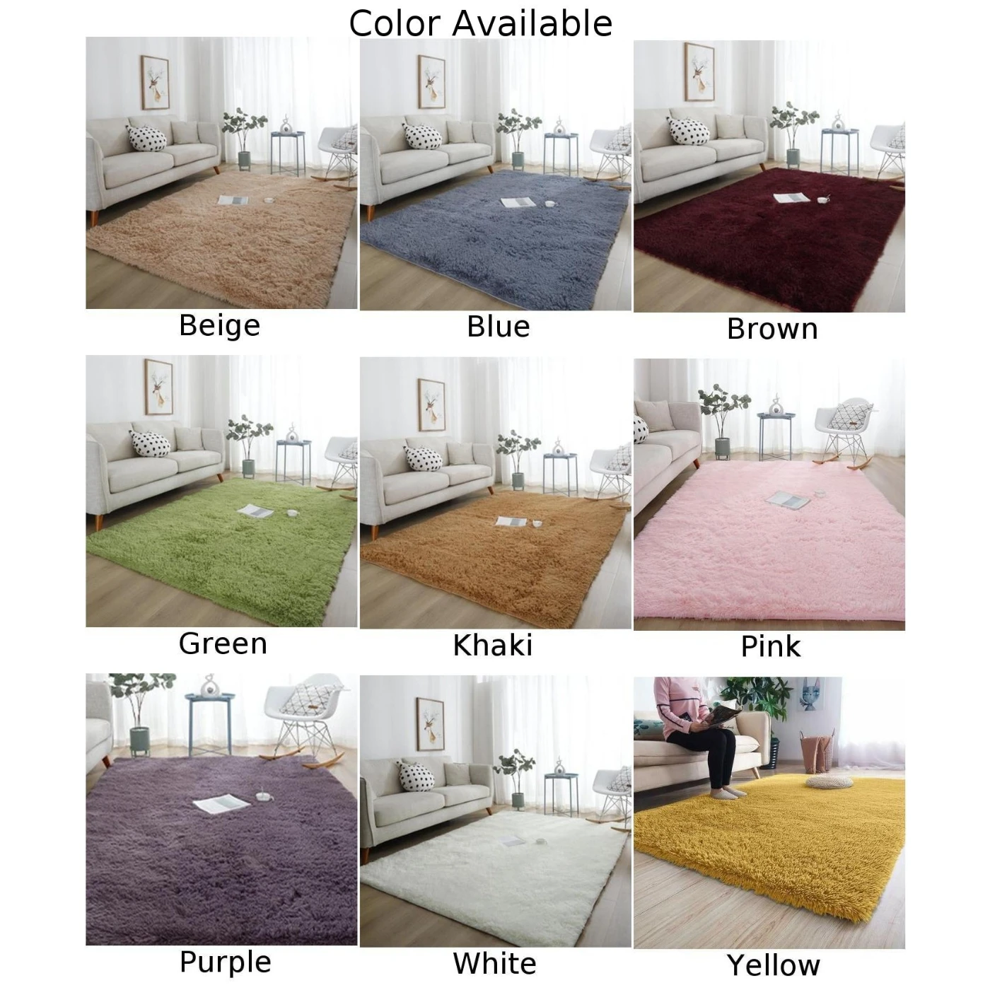 1pcs Nordic Solid Color Plush Carpet Fluffy Rug Thick Living Room Decoration Bedroom Rectangle Carpets Anti-slip Floor Mats New
1pcs Nordic Solid Color Plush Carpet Fluffy Rug Thick Living Room Decoration Bedroom Rectangle Carpets Anti-slip Floor Mats New
