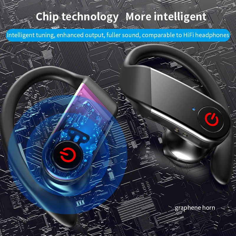 TWS Wireless 5.0 Bluetooth Earphone Headphone 9D Stereo Bass Bluetooth Sports Waterproof Mini Earbuds With For All Smart Phone
TWS Wireless 5.0 Bluetooth Earphone Headphone 9D Stereo Bass Bluetooth Sports Waterproof Mini Earbuds With For All Smart Phone