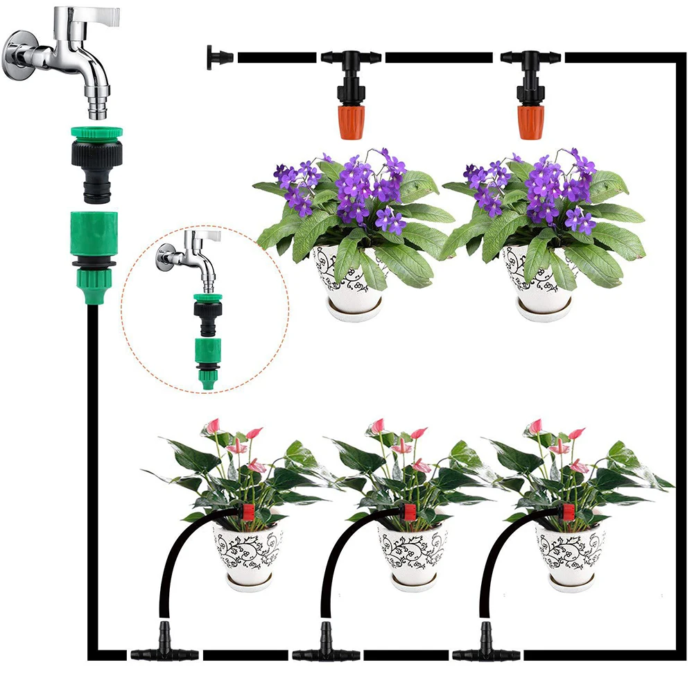 149Pcs Garden Irrigation System Drip Watering 15m Plant Watering Kit Saving System Adjustable Nozzle Drippers Greenhouse Patio
149Pcs Garden Irrigation System Drip Watering 15m Plant Watering Kit Saving System Adjustable Nozzle Drippers Greenhouse Patio