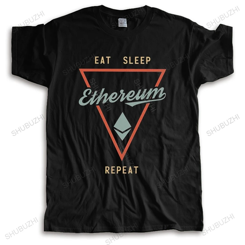 Mens Brand Design Eat Sleep Ethereum T Shirt Short Sleeved Cotton Tshirt Fashion T-shirt Blockchain Cryptocurrency Crypto Tee
Mens Brand Design Eat Sleep Ethereum T Shirt Short Sleeved Cotton Tshirt Fashion T-shirt Blockchain Cryptocurrency Crypto Tee