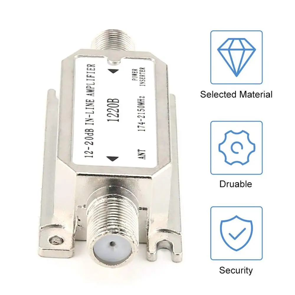 New 12-20dB In-line Amplifier(satellite slope line amplifier)(1220B) amplifier works with all satellite Hot Sale
New 12-20dB In-line Amplifier(satellite slope line amplifier)(1220B) amplifier works with all satellite Hot Sale