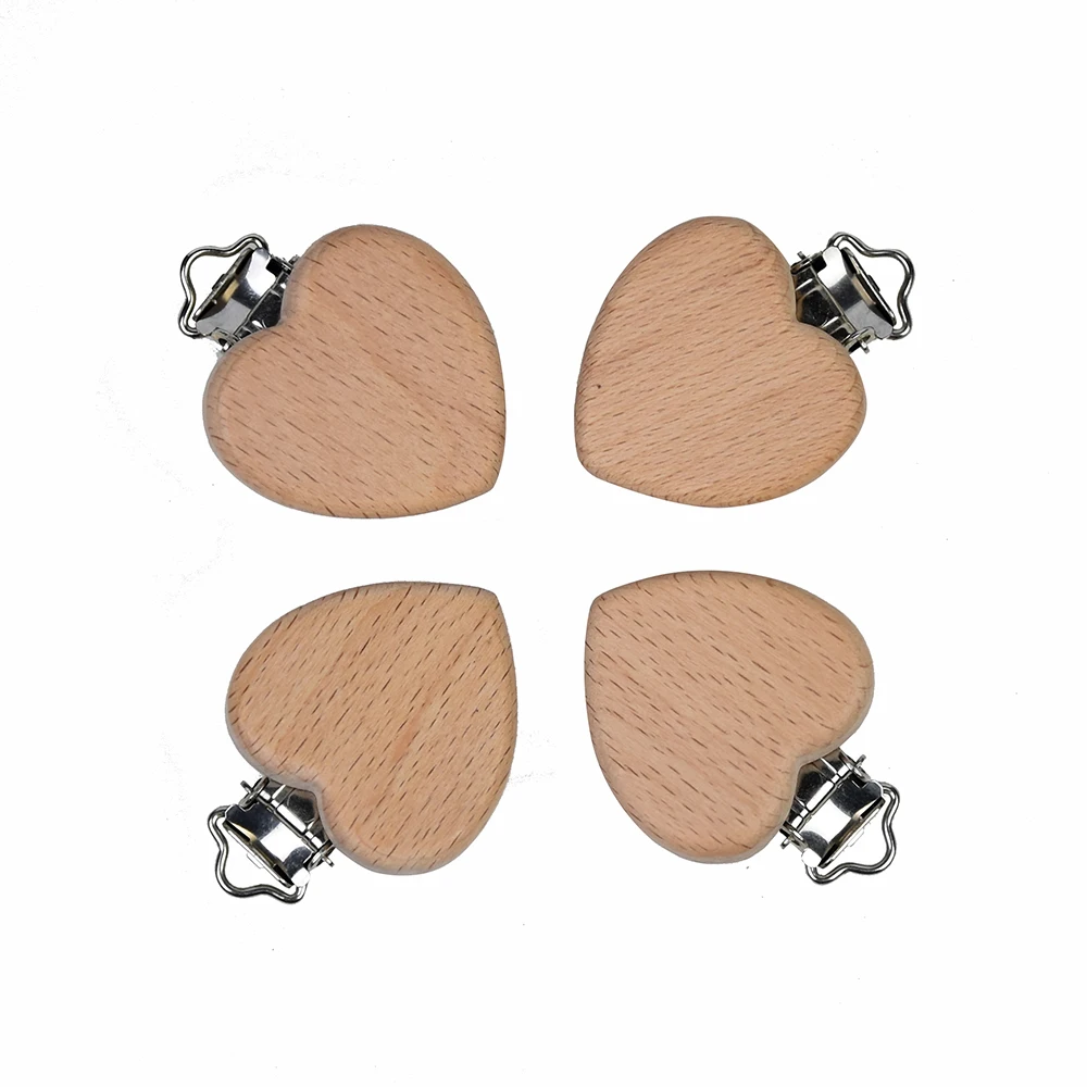 Mabochewing 5pcs Heart Shape Safe Metal Beech Wood Clips Baby Teething Jewelry Pacifier Clip
Mabochewing 5pcs Heart Shape Safe Metal Beech Wood Clips Baby Teething Jewelry Pacifier Clip