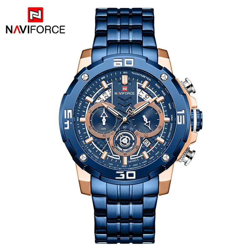 2021 New NAVIFORCE Men Quartz Wristwatches Casual Sports Waterproof Luminous Stainless Steel Chronograph Big Clock Men's Watches
2021 New NAVIFORCE Men Quartz Wristwatches Casual Sports Waterproof Luminous Stainless Steel Chronograph Big Clock Men's Watches