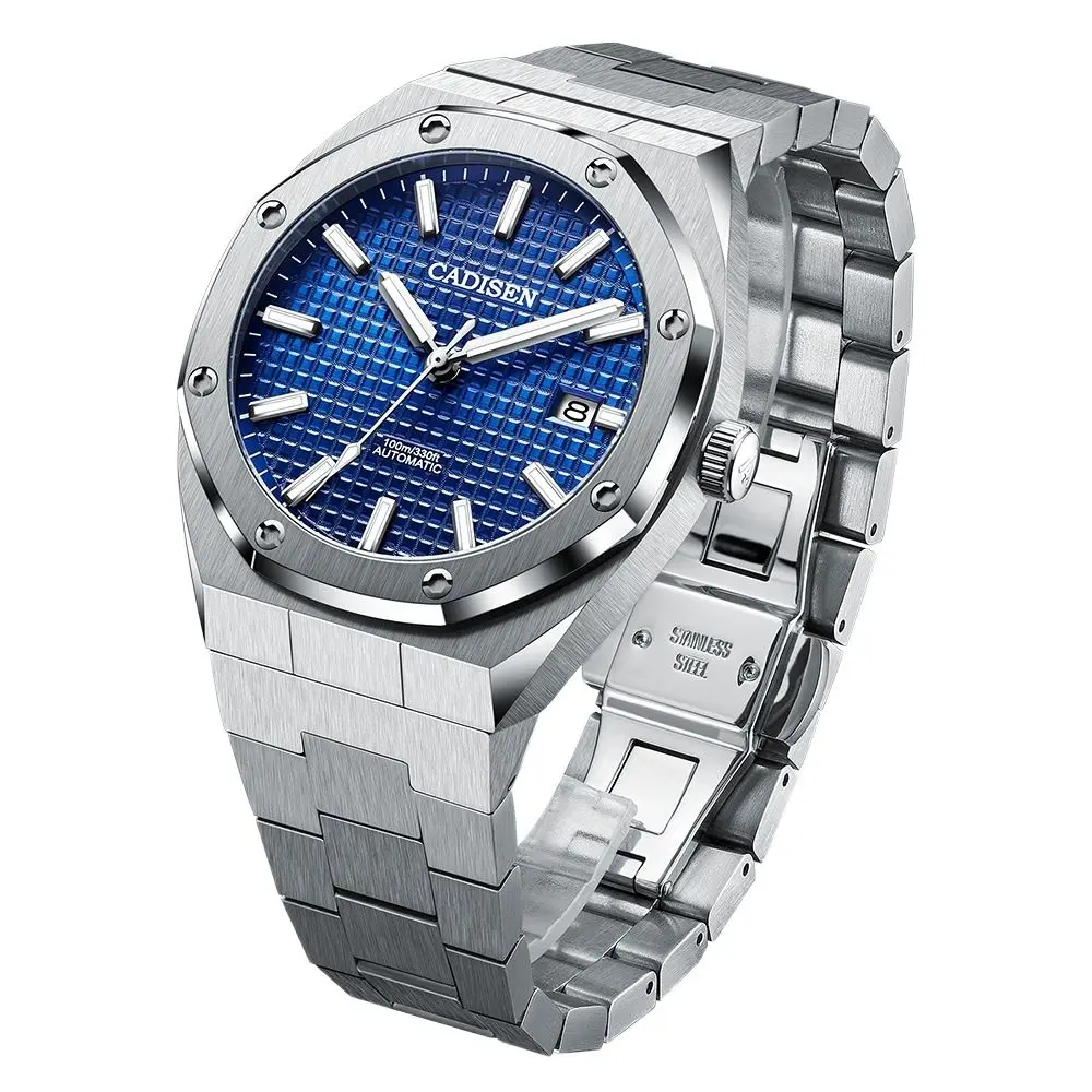 New 42MM Men Watches Mechanical Automatic NH35A Blue Watch Men 100M Waterproof Brand Luxury Casual Business Wristwatch
New 42MM Men Watches Mechanical Automatic NH35A Blue Watch Men 100M Waterproof Brand Luxury Casual Business Wristwatch