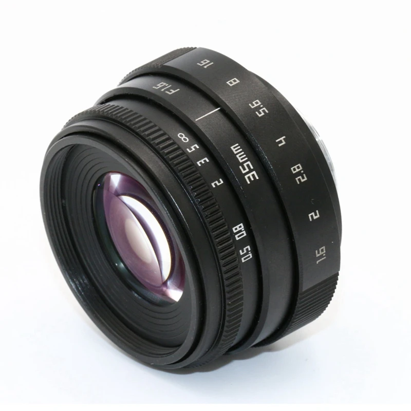 35 мм F1.6 C крепление объектива камеры с переходным кольцом для Canon EOSM M2 M3 |