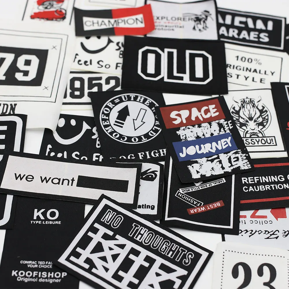 Black and White English Clothing Patch Sewing Accessories Embroidery Decal DIY Sticker Ironing Badge
Black and White English Clothing Patch Sewing Accessories Embroidery Decal DIY Sticker Ironing Badge