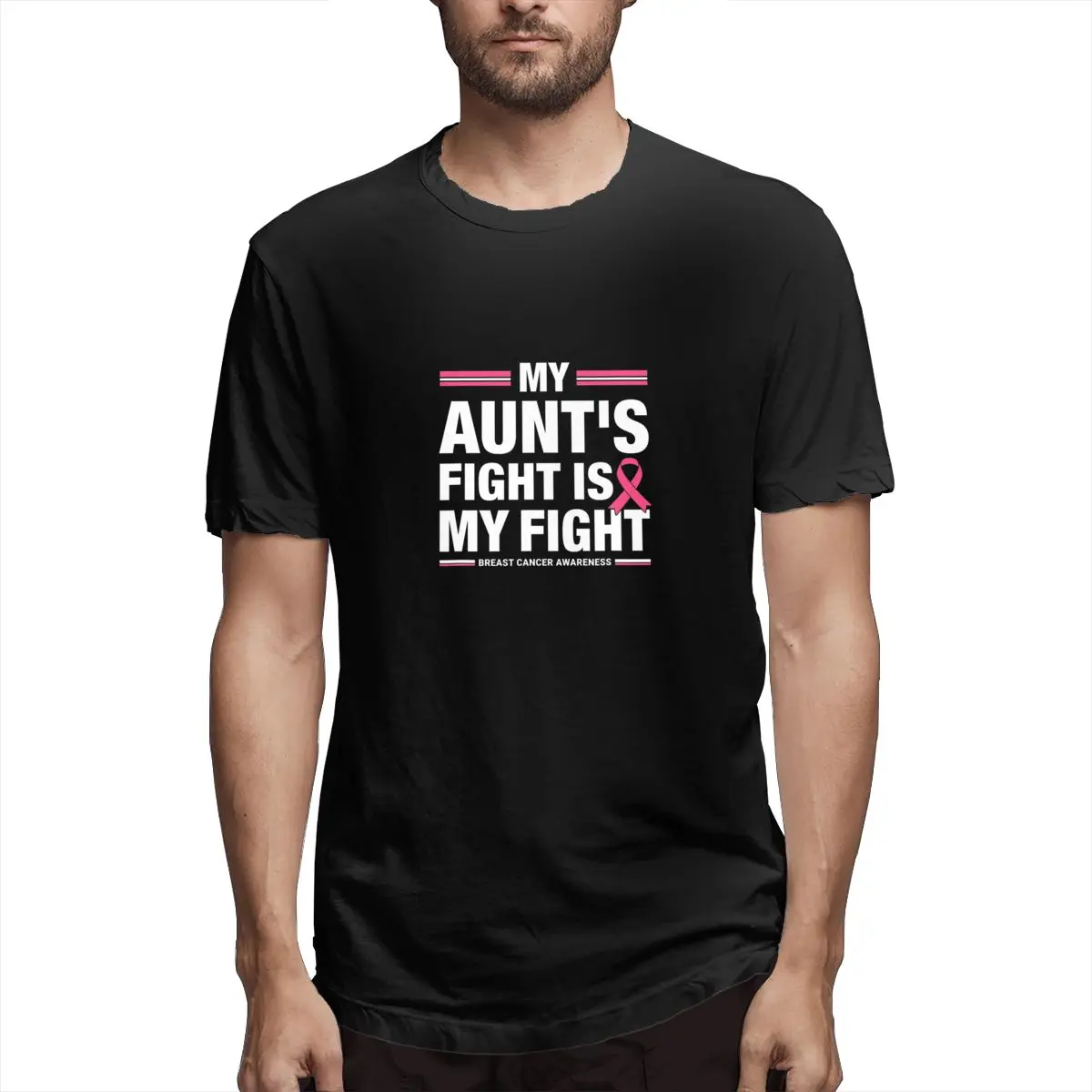 My Aunt's Fight Is My Fight Breast Cancer Awarenes Graphic Tee Men's Short Sleeve T-shirt Funny Tops
My Aunt's Fight Is My Fight Breast Cancer Awarenes Graphic Tee Men's Short Sleeve T-shirt Funny Tops
