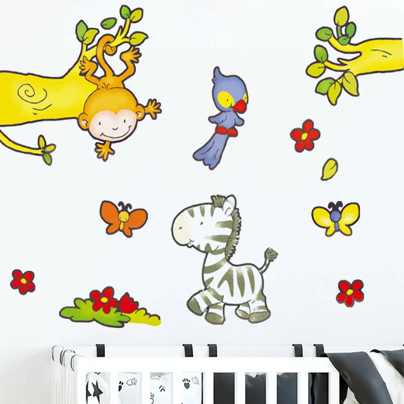 Cartoon Monkey frolic wall stickers baby children's room back decoration kindergarten classroom layout decoration stickers
Cartoon Monkey frolic wall stickers baby children's room back decoration kindergarten classroom layout decoration stickers