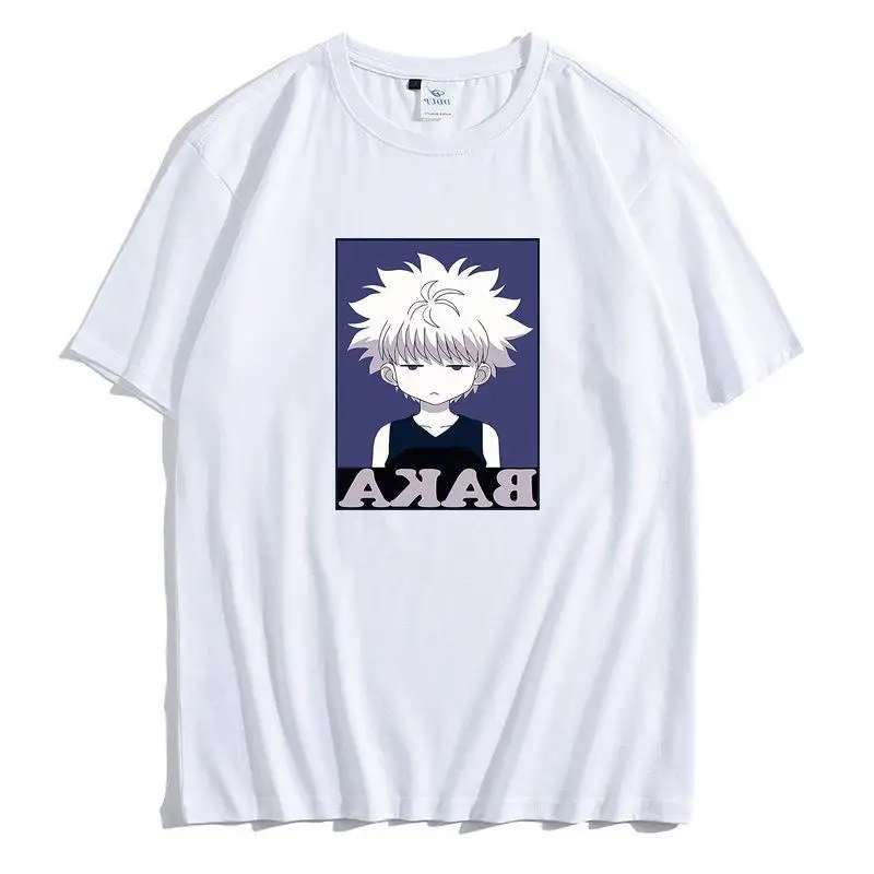 Men Women Hunter X Hunter T-shirt Short Sleeve Kawaii Anime Tops Unisex Harajuku Tee Shirt Killua Zoldyck Devil Eye Tees Clothes
Men Women Hunter X Hunter T-shirt Short Sleeve Kawaii Anime Tops Unisex Harajuku Tee Shirt Killua Zoldyck Devil Eye Tees Clothes