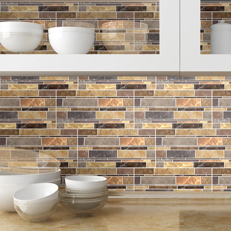 Bathroom Wall Paper 3D Tile Brick Stripe Wallpaper Sticker Self Waterproof Countertop Removable Decor
Bathroom Wall Paper 3D Tile Brick Stripe Wallpaper Sticker Self Waterproof Countertop Removable Decor