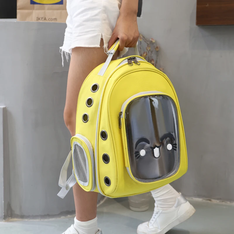 Cat Carrier Bags Breathable Pet Carriers Small Dog Cat Backpack Travel Space Capsule Cage Pet Transport Bag Carrying For Cats 
Cat Carrier Bags Breathable Pet Carriers Small Dog Cat Backpack Travel Space Capsule Cage Pet Transport Bag Carrying For Cats