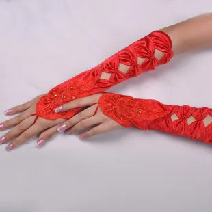 Детские длинные перчатки с цветочным узором для девочек Студенческая кружевная