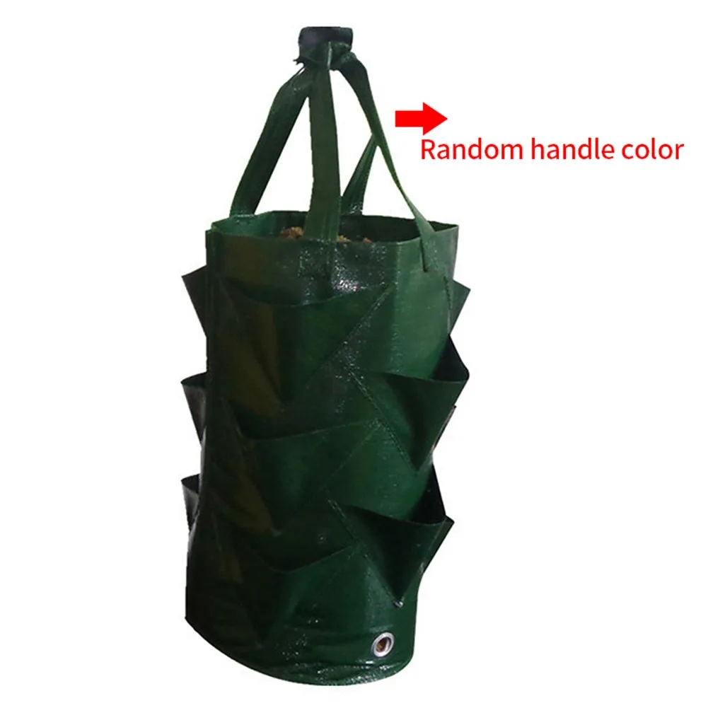 PE Gallons Strawberry Plant Growing Bag Multi-mouth Garden Hanging Planting Bag Vegetable Flower Planter Garden Tools
PE Gallons Strawberry Plant Growing Bag Multi-mouth Garden Hanging Planting Bag Vegetable Flower Planter Garden Tools