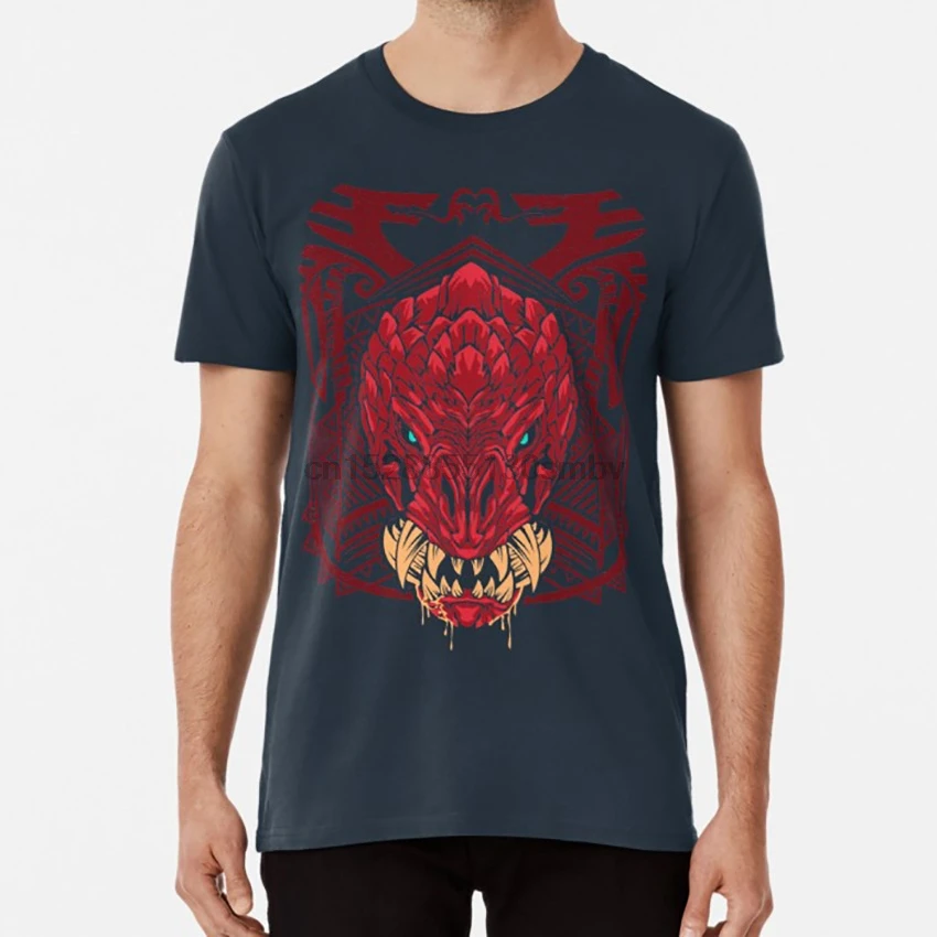 Odogaron MHW футболка monster hunter world mhw mh anjanath barroth bazelgeuse deviljho|Мужские футболки| |