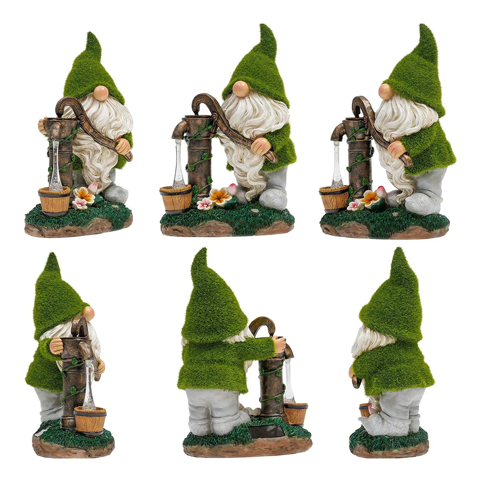 Outdoor Solar Garden Ornaments Resin Dwarf Figurine Statue Yard Garden Present Landscape Sculpture Decoration Outdoor Accessory 
Outdoor Solar Garden Ornaments Resin Dwarf Figurine Statue Yard Garden Present Landscape Sculpture Decoration Outdoor Accessory