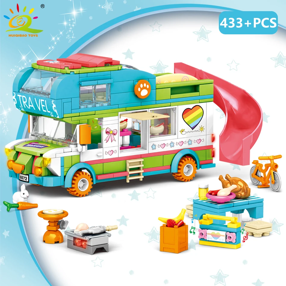 433pcs Beach Camping Motorhome Girl Series Building Blocks Play House City Friends Gathering Creativity Princess Toys for Kid
433pcs Beach Camping Motorhome Girl Series Building Blocks Play House City Friends Gathering Creativity Princess Toys for Kid