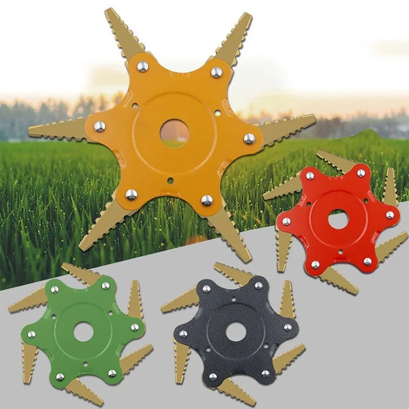 6 Blades Grass cutter Trimmer Head Brush Cutter Weed Brush Cutting Head Garden tool for Lawn Mower rotary blades weeding tool
6 Blades Grass cutter Trimmer Head Brush Cutter Weed Brush Cutting Head Garden tool for Lawn Mower rotary blades weeding tool