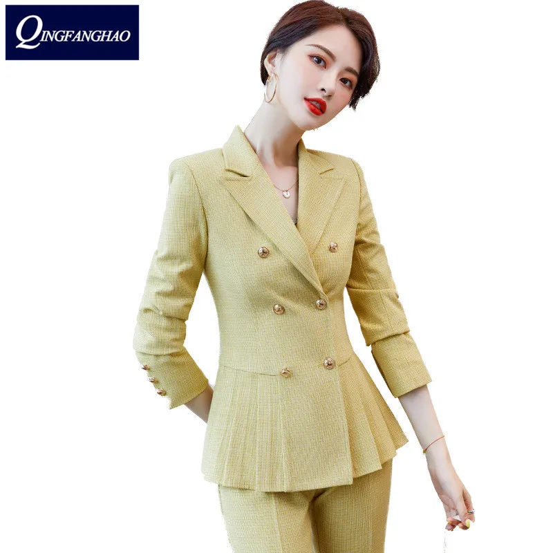 Women office wear Blazer and Pant or Skirt set high quality business Ladies Suit Fashion Slim Jacket ky9966
Women office wear Blazer and Pant or Skirt set high quality business Ladies Suit Fashion Slim Jacket ky9966