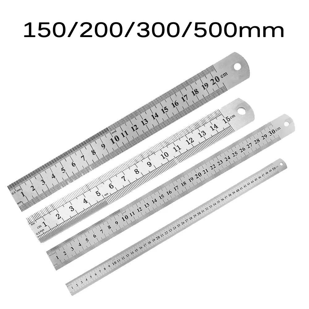 1Pcs 15cm/20cm/30cm/50cm Double Side Scale Stainless Steel Straight Ruler Measuring Tool Bicycle Accessories
1Pcs 15cm/20cm/30cm/50cm Double Side Scale Stainless Steel Straight Ruler Measuring Tool Bicycle Accessories