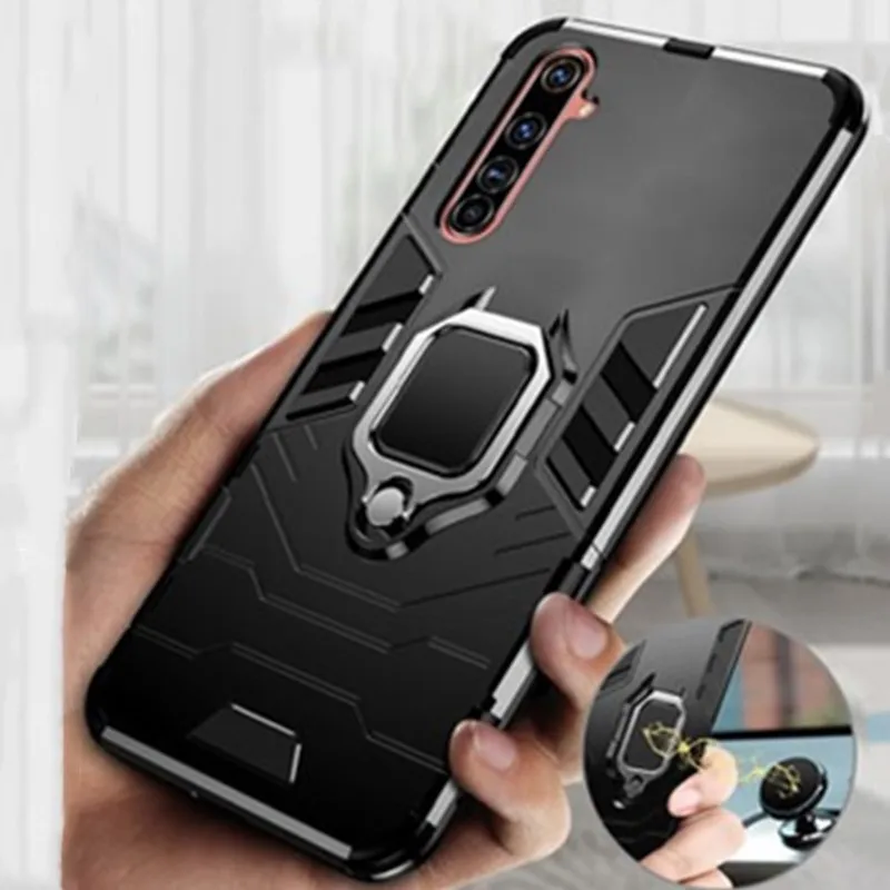 Роскошный армированный чехол для OPPO Realme 5 6 C3 X50 Find X2 Neo Reno 3 Pro автомобильный