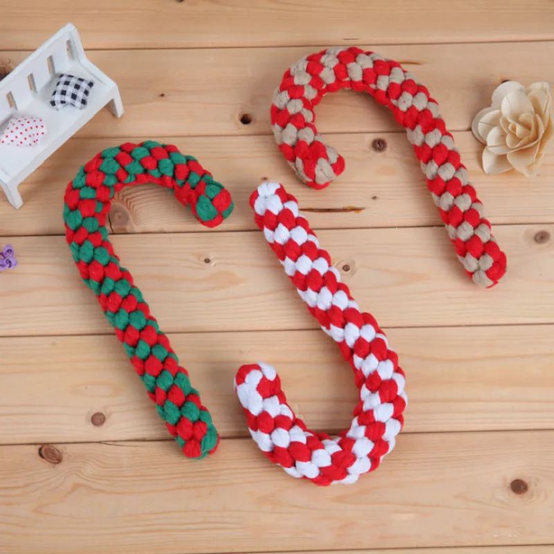 Christmas Series Cotton Rope Braided Molar Teeth Knot Toy Weaving Bite-resistant Teeth Cleaning Cat Dog Toy Pet Accessories
Christmas Series Cotton Rope Braided Molar Teeth Knot Toy Weaving Bite-resistant Teeth Cleaning Cat Dog Toy Pet Accessories