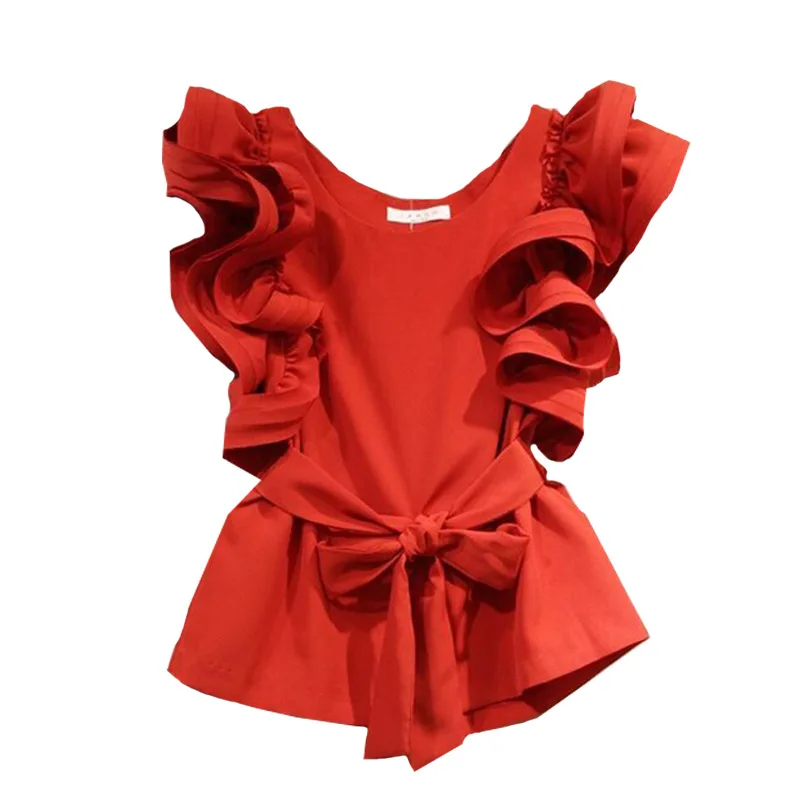 Korean Fashion Butterfly Sleeve Blouses Woman Shirts New Slim Waisted Lace Up Blusas Mujer Summer O-neck Woman Tops
Korean Fashion Butterfly Sleeve Blouses Woman Shirts New Slim Waisted Lace Up Blusas Mujer Summer O-neck Woman Tops