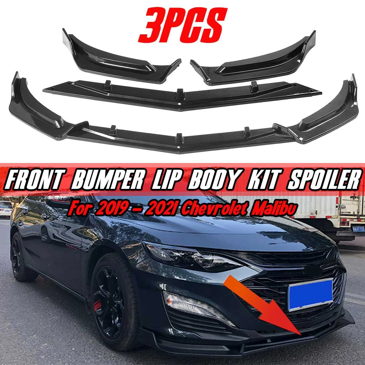 Высококачественный комплект губ для переднего бампера 3x, комплект диффузора, спойлер, защита губ для Chevrolet, Малибу 2019-2021
Высококачественный комплект губ для переднего бампера 3x, комплект диффузора, спойлер, защита губ для Chevrolet, Малибу 2019-2021