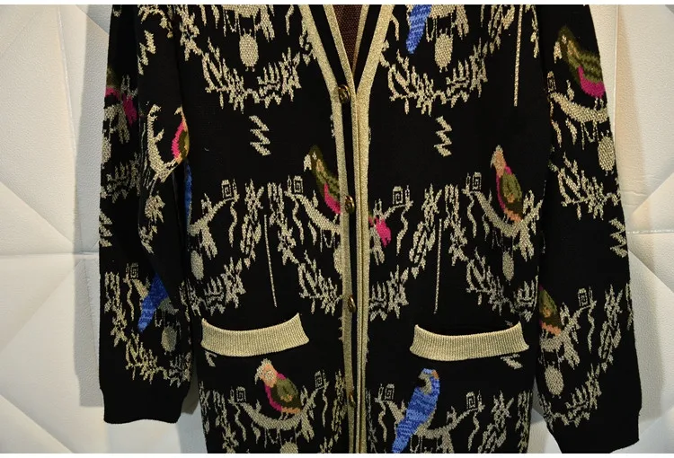 2019 Autumn winter women's high quality knitted coat Fashion women high quality embroidery vintage cardigans coat B170
2019 Autumn winter women's high quality knitted coat Fashion women high quality embroidery vintage cardigans coat B170