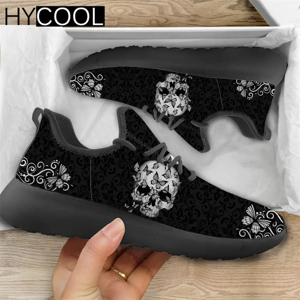 HYCOOL Hot Sales Women Mesh Sport Shoes Sugar Skull With Butterfly Printing Outdoor Walking Running Sneakers Comfort Footwear
HYCOOL Hot Sales Women Mesh Sport Shoes Sugar Skull With Butterfly Printing Outdoor Walking Running Sneakers Comfort Footwear