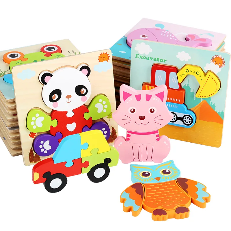 Baby 3D Puzzles Wooden Blocks Toys For Children Cartoon Animals Jigsaw Board Montessori Educational Games Diy Puzzle Xmas Gifts
Baby 3D Puzzles Wooden Blocks Toys For Children Cartoon Animals Jigsaw Board Montessori Educational Games Diy Puzzle Xmas Gifts