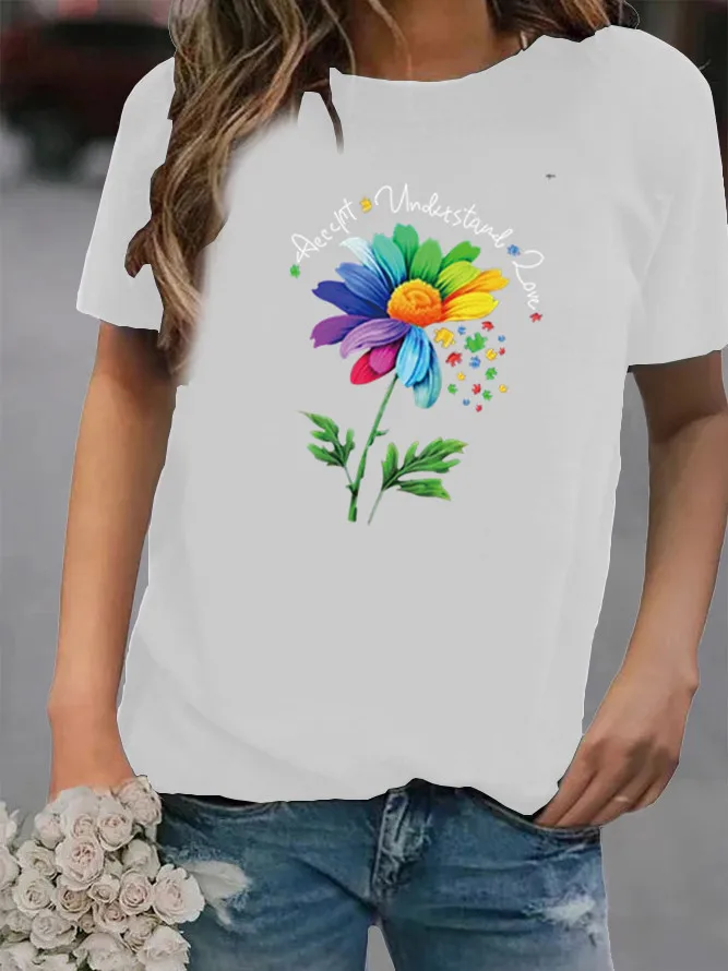 2021 New Style T-shirt Loose Printed Round Neck Summer Cotton Short Sleeve Women's T-shirt Top Clothing
2021 New Style T-shirt Loose Printed Round Neck Summer Cotton Short Sleeve Women's T-shirt Top Clothing