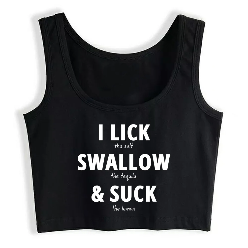 Crop Top Women I Lick Swallow Suck Tequila Gothic Harajuku Grunge Emo Tank Top Female Clothes
Crop Top Women I Lick Swallow Suck Tequila Gothic Harajuku Grunge Emo Tank Top Female Clothes