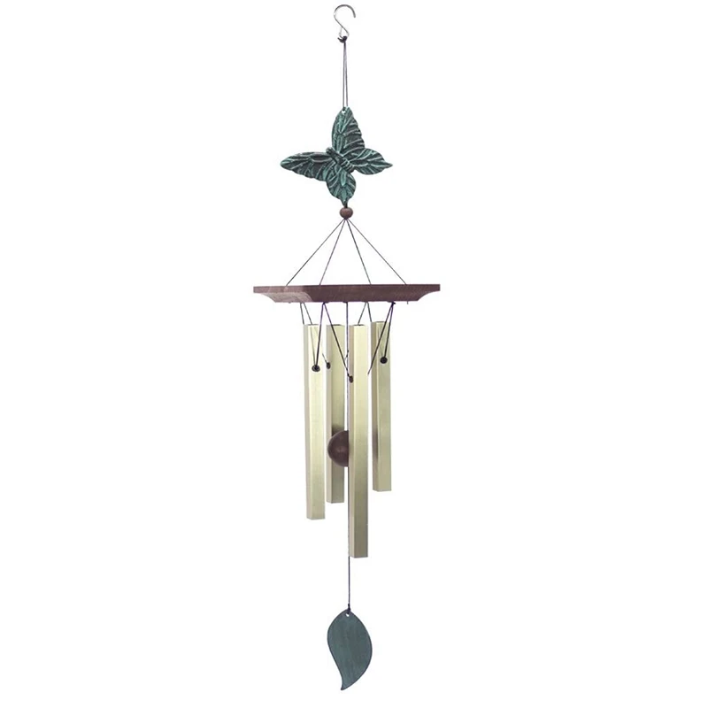 Butterfly Wind Chimes Outdoor, Small Memorial Wind Chimes with 4 Square Metal Tubes for Patio Home Yard Porch Decor
Butterfly Wind Chimes Outdoor, Small Memorial Wind Chimes with 4 Square Metal Tubes for Patio Home Yard Porch Decor
