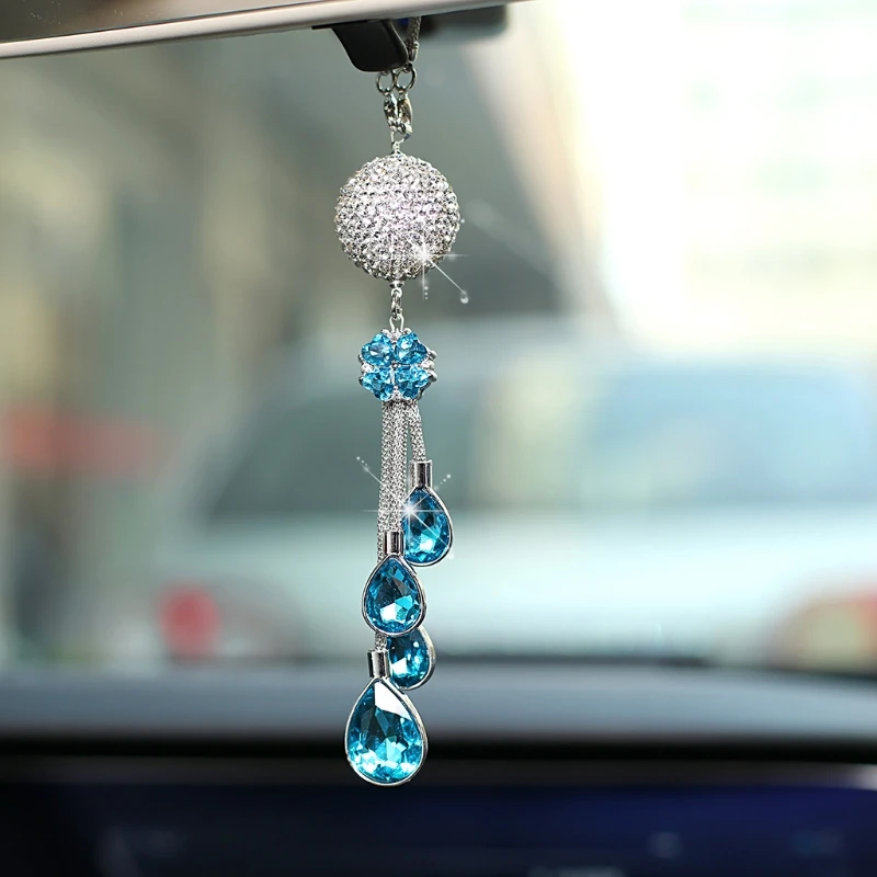 Crystal Car Pendant Rear View Mirror Ornament Creative Auto Diamond Decoration Car Pendant Hanging Metal Crystal Ball 
Crystal Car Pendant Rear View Mirror Ornament Creative Auto Diamond Decoration Car Pendant Hanging Metal Crystal Ball