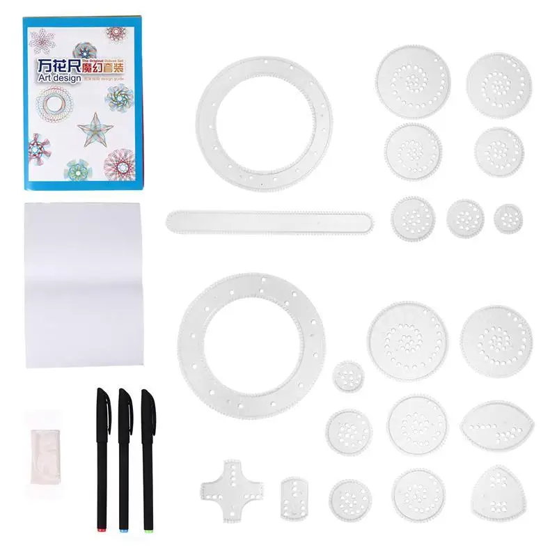 1 Set 28pcs Curve Gauge Painting Tools Multifunction Drawing Kit Drawing Tools 
1 Set 28pcs Curve Gauge Painting Tools Multifunction Drawing Kit Drawing Tools