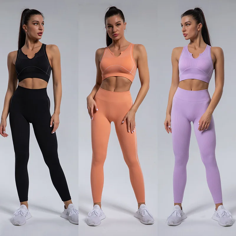 Fitness Sport Suit Seamless Women Yoga Set Workout Sportwear Gym Clothing Crop Top Sports Bra Ribbed Leggings High Waist Pants
Fitness Sport Suit Seamless Women Yoga Set Workout Sportwear Gym Clothing Crop Top Sports Bra Ribbed Leggings High Waist Pants