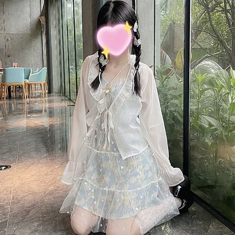 Fairy Sling Dress Women Korean Summer Sweet Elegant Chic Girl Sleeveless Puffy Dresses Kawaii Cute Sequin Lace Mini Dresses New
Fairy Sling Dress Women Korean Summer Sweet Elegant Chic Girl Sleeveless Puffy Dresses Kawaii Cute Sequin Lace Mini Dresses New