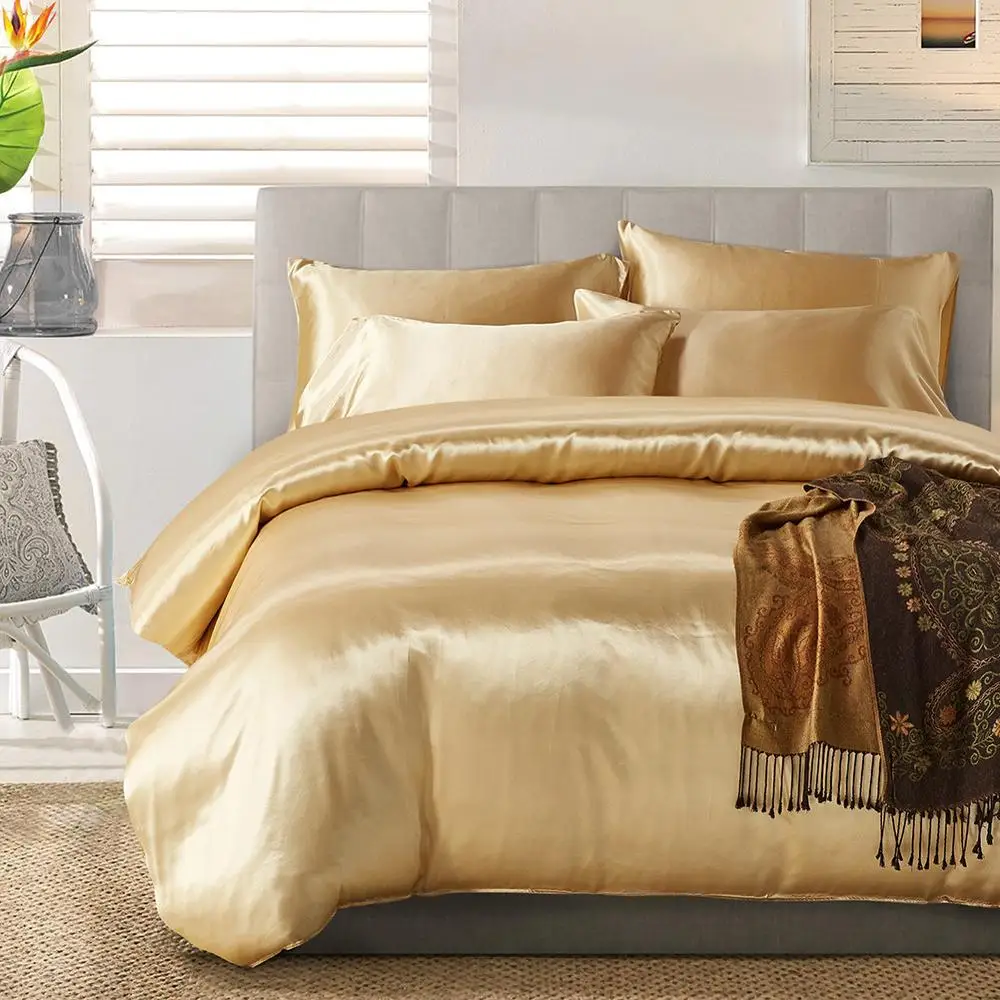 Satin Silk Bedding Set Luxury Queen King Size Bed Set Quilt Duvet Cover Linens And Pillowcase For Single Double Bedclothes
Satin Silk Bedding Set Luxury Queen King Size Bed Set Quilt Duvet Cover Linens And Pillowcase For Single Double Bedclothes