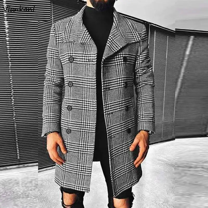 Men's Casual Lapel Button Double-Breasted Jacket Plaid Coat Autumn Plaid Print Long Top Cardigan Winter Long Sleeve Warm Outwear
Men's Casual Lapel Button Double-Breasted Jacket Plaid Coat Autumn Plaid Print Long Top Cardigan Winter Long Sleeve Warm Outwear