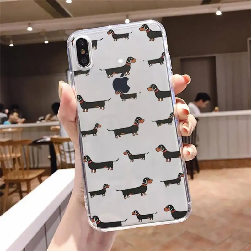 Dachshund Sausage Dog Cute animal Phone Case Transparent for iPhone 6 7 8 11 12 s mini pro X XS XR MAX Plus
Dachshund Sausage Dog Cute animal Phone Case Transparent for iPhone 6 7 8 11 12 s mini pro X XS XR MAX Plus