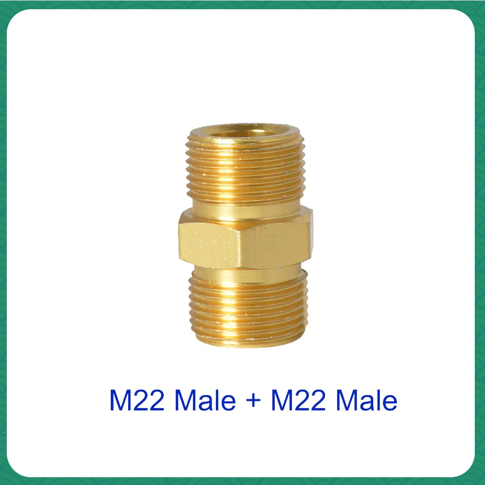 High Pressure Washer Car Washer Hose Extension Connector Adapter M22 Male ID14 - M22 Male ID15
High Pressure Washer Car Washer Hose Extension Connector Adapter M22 Male ID14 - M22 Male ID15