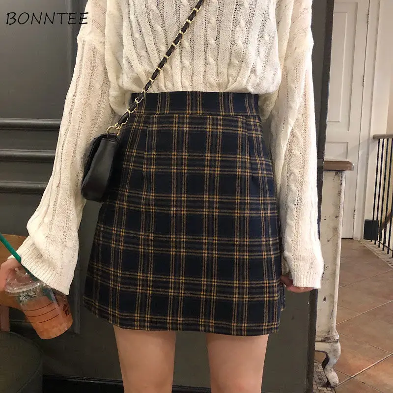 Skirts Women Retro Plaid Summer Mini Skirt A-line Ulzzang High Waist Students New Arrival Fashion Girls Female Stylish Fit 2XL
Skirts Women Retro Plaid Summer Mini Skirt A-line Ulzzang High Waist Students New Arrival Fashion Girls Female Stylish Fit 2XL