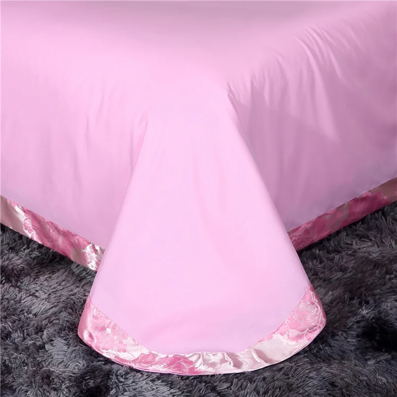 Sondeson Pink Flowers Jacquard Bedding Set Modern Double Queen King Women Bed Set 4pcs Silky Lace Duvet Cover Bed Sheet Sets 
Sondeson Pink Flowers Jacquard Bedding Set Modern Double Queen King Women Bed Set 4pcs Silky Lace Duvet Cover Bed Sheet Sets