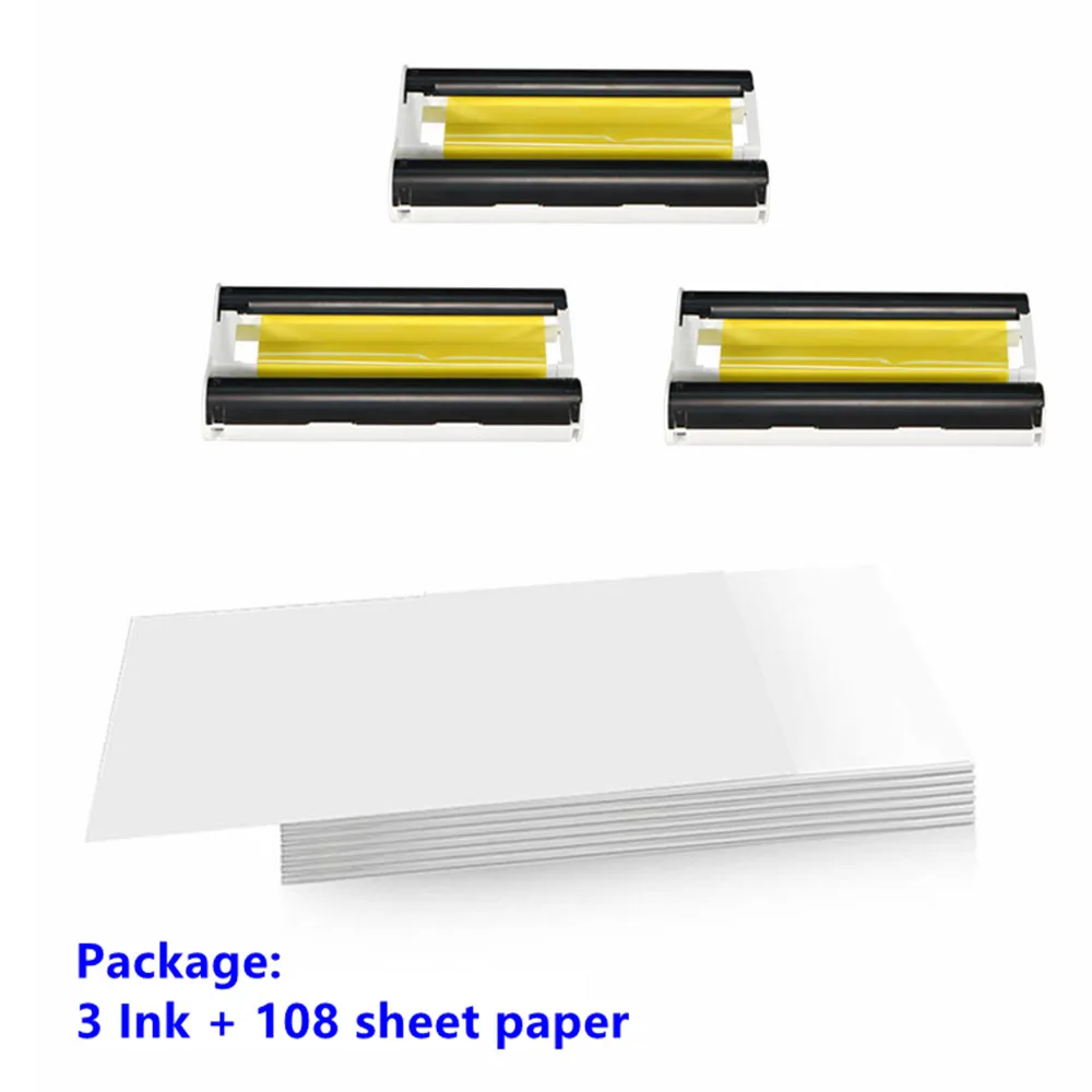 For Canon Selphy Color Ink Paper Set Compact Photo Printer CP1200 CP1300 CP910 CP900 Ink Cartridge KP 108IN KP-36IN ribbon print
For Canon Selphy Color Ink Paper Set Compact Photo Printer CP1200 CP1300 CP910 CP900 Ink Cartridge KP 108IN KP-36IN ribbon print